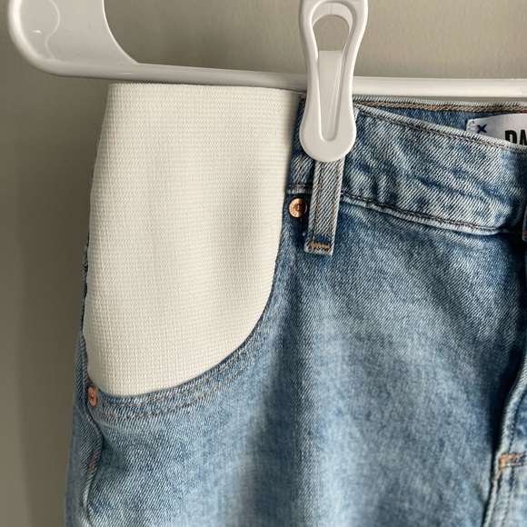 PAIGE Noella Maternity Straight Leg Jean - Liza Medium/Light Wash - Size 24 - Picture 11 of 15